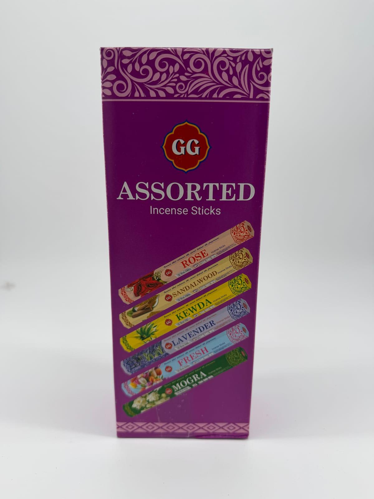 GG incense sticks assorted 18 Sticks X 6 Pack