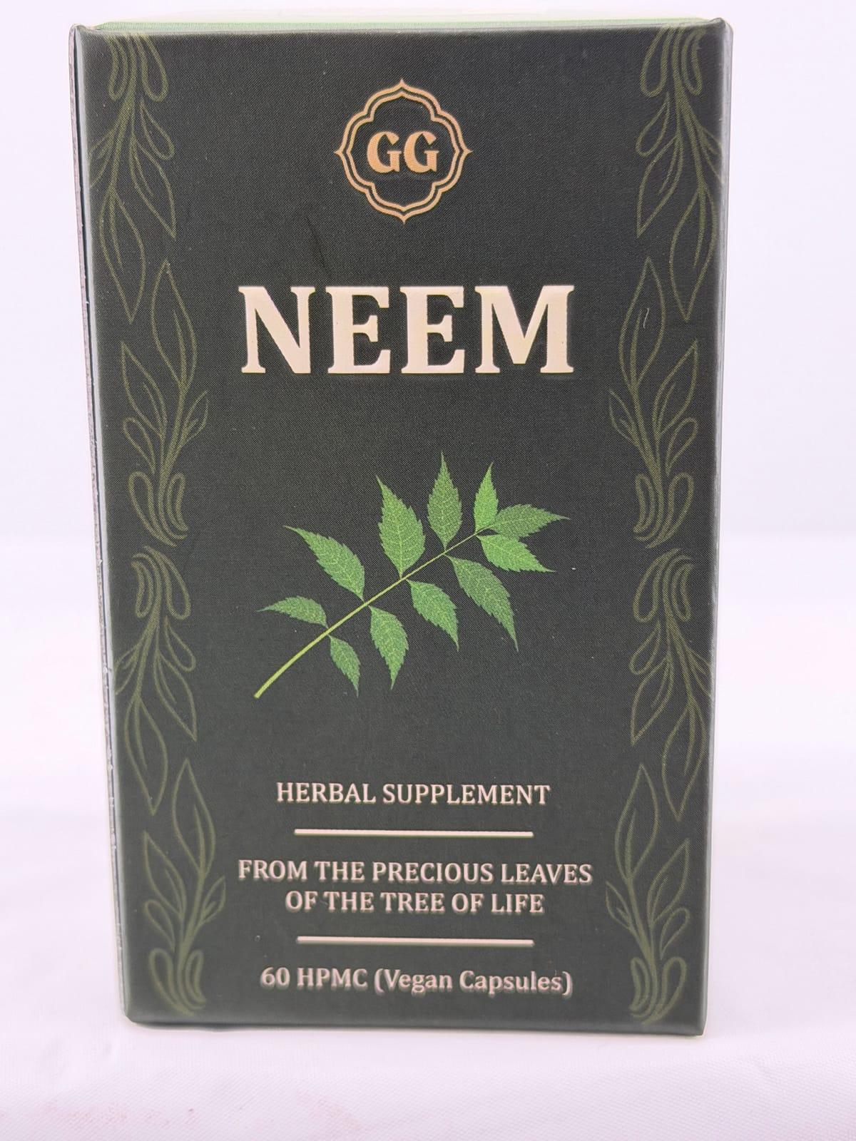 GG herbal supplement neem 60 Capsules